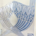 Postup rekonstrukce barevné úpravy štuků na pilastru v lodi