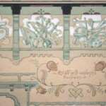 Některé části výzdoby jsou zakresleny už na Jurkovičových plánech Libušína (ve Slovenském národním archivu)