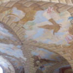 Pohled do klenby během dokončování prací