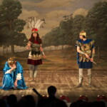 Scéna lesa v opeře Muzio Scevola (divadlo v Bad Lauchstädt, 2018, foto Daniel Rosznyo) (