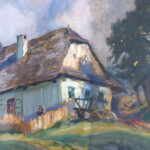 Obraz v průběhu snímání tmavé vrstvy nečistot