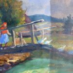 Část obrazu v průběhu čistění…