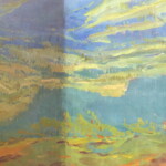 Detail čištění výrazně znečištěného obrazu O. Knotka