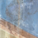 Podlepená trhlina v průběhu restaurování