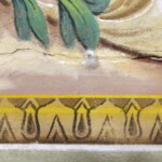 Trhlinu nad trámem, tvořícím překlad portálu, bylo nutné alespoň částečně vyplnit hloubkovou injektáží