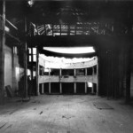 Stav divadla krátce po druhé světové válce (asi 1946, foto Čestmír Šíla)