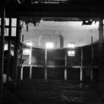 Hlediště divadla těsně před úplný zničením na začátku 60. let (foto Stavoprojekt Brno)
