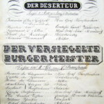 Jednotlivé listy popisují program večerů, ve kterých se hrály většinou dvě hry najednou, a soupis postav se jmény herců